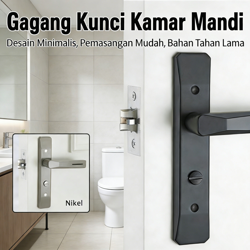Kunci Pintu Gagang Mandi Kunci Toilet Minimalis Kunci Pintu Kunci Kamar