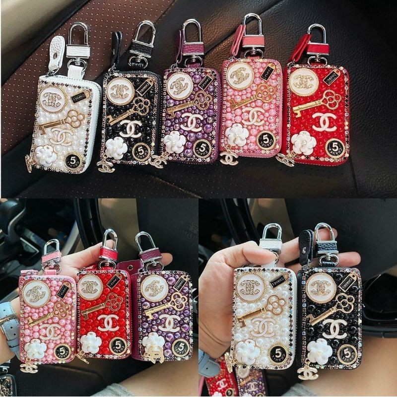 Set Automotive Dompet kunci mobil gantuan kunci dompet motor dompet mobil gantungan spion mobil set 