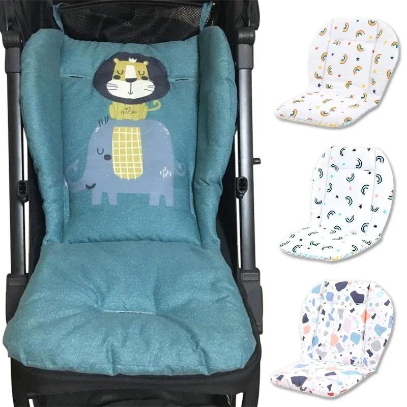 Baby Stroller Seat Mat Kids Comfortable Cotton Soft Cushion Pad Pram Liner Breathable Newborn Pushchairs Strollers Accessories