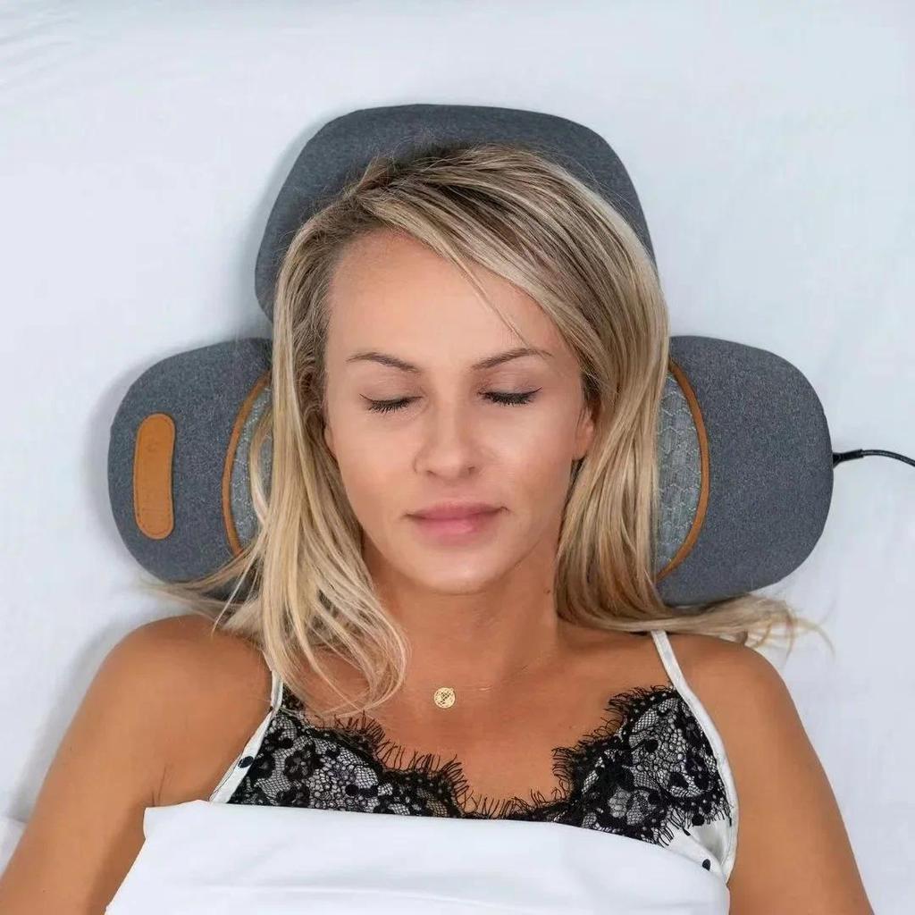 Okayso Pillow Massage Neck Hump 3-in-1 Neck Massage Pillow Heated Massage Neck Pillow Memory Foam Pi