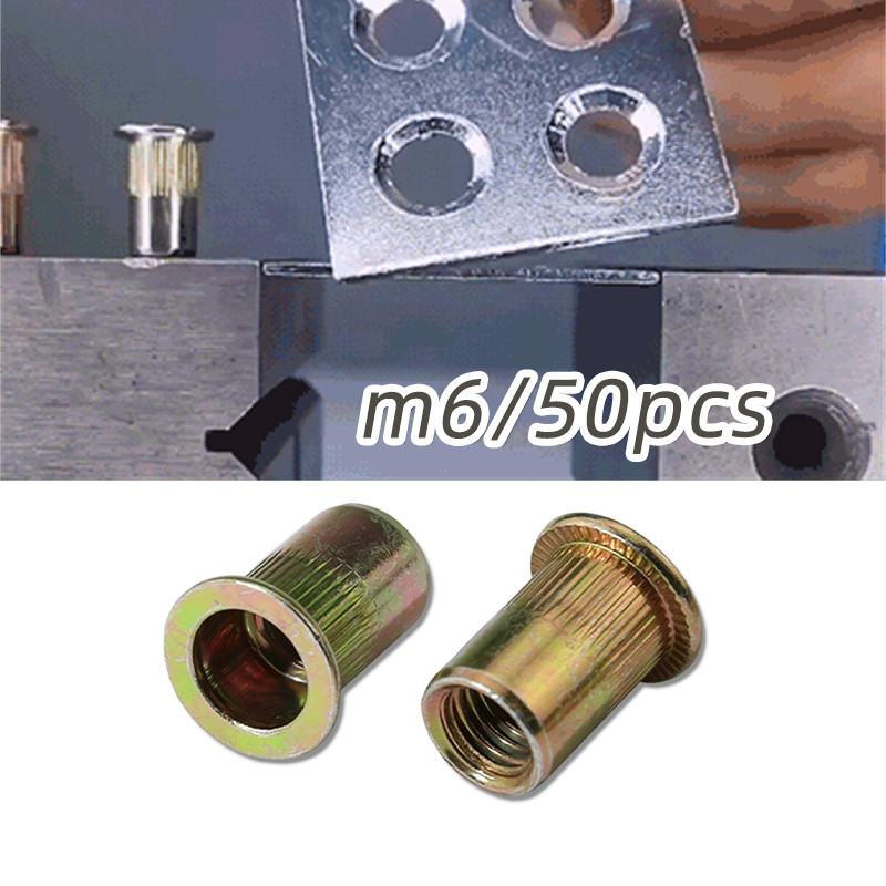 50PCS Rivet Nut M6 / Mur Rivet M6 / Insert Nut M6 / Sert Nut