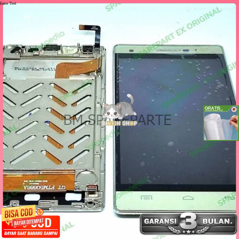 LCD TC LAYAR TOUCHSCREEN TS ALDO AS8 GARANSI