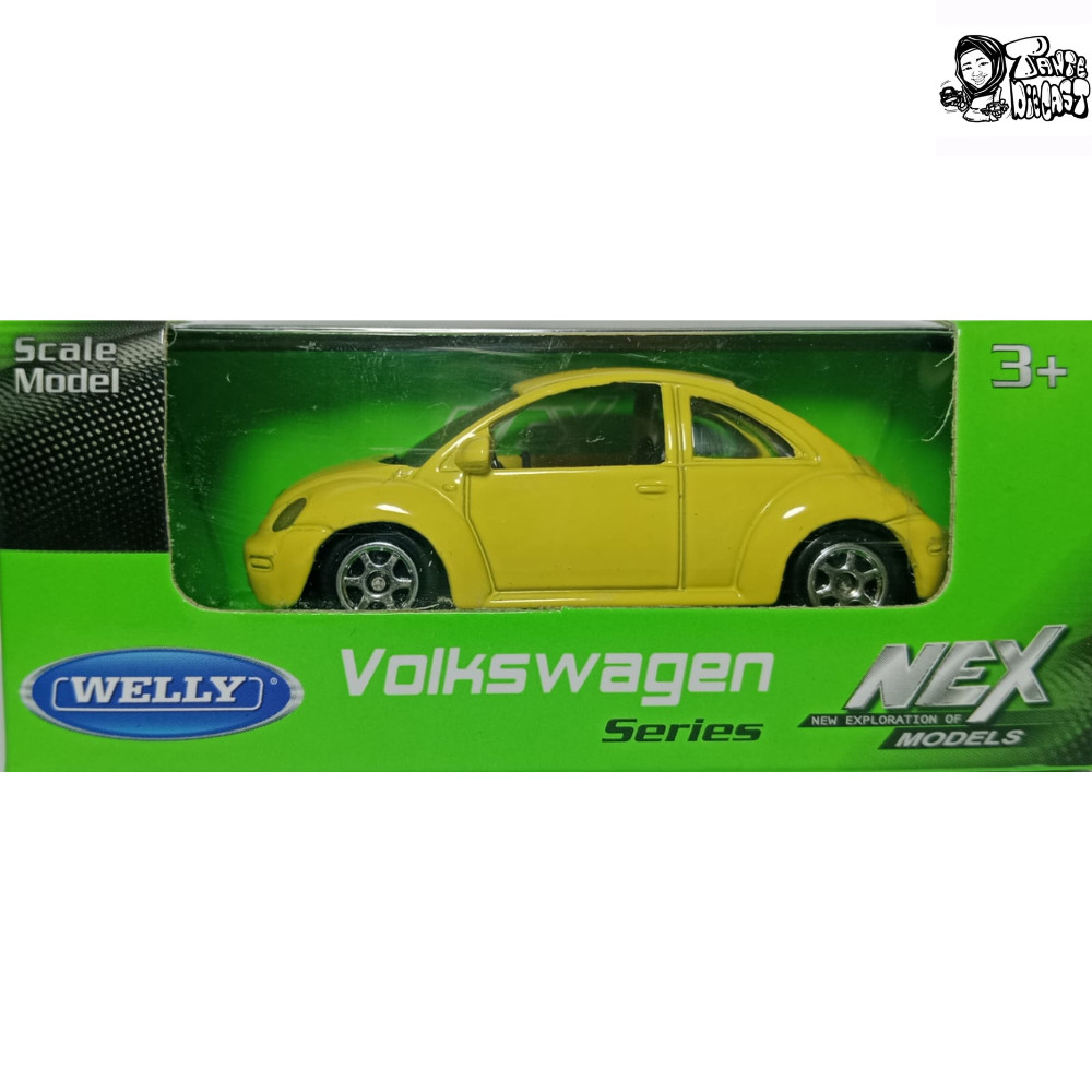 52061-K | Welly Nex 1 : 64 Volkswagen VW New Beetle Kuning