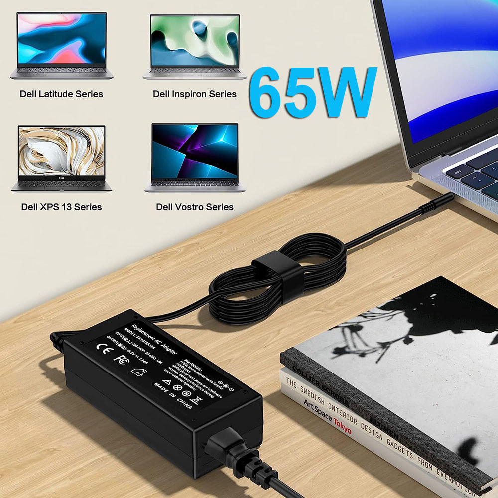 65W 45W Laptop arger Fit for Dell Latitude 3420 3520 3320 Laptop AC Power Adapter Supply Cord