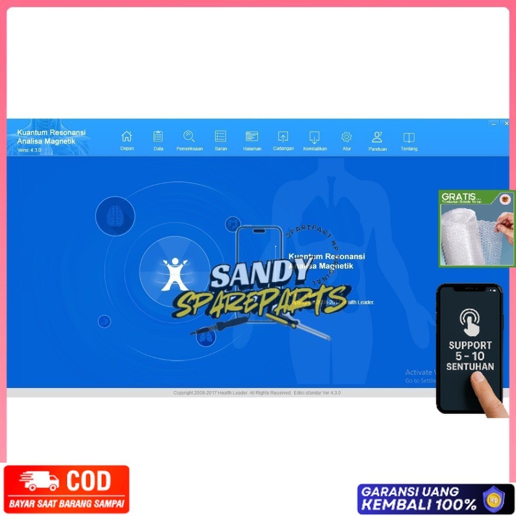 GARANSI DONGLE DAN SOFTWARE QRMA KUANTUM RESONANSI MAGNETIK ANALISIS BERBAHASA INDONESIA VERSI TERBA