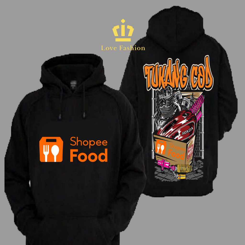 Sweater Hoodie Distro Tukang COD ShopeeFood RX King Boreup Paket Ekspedisi Premium Terbaru