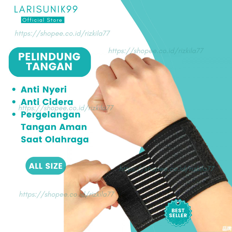 Genfu Paradase - Deker Pergelangan Tangan Pengaman Cidera Tangan Olah Raga Wristband Olahraga Futsal
