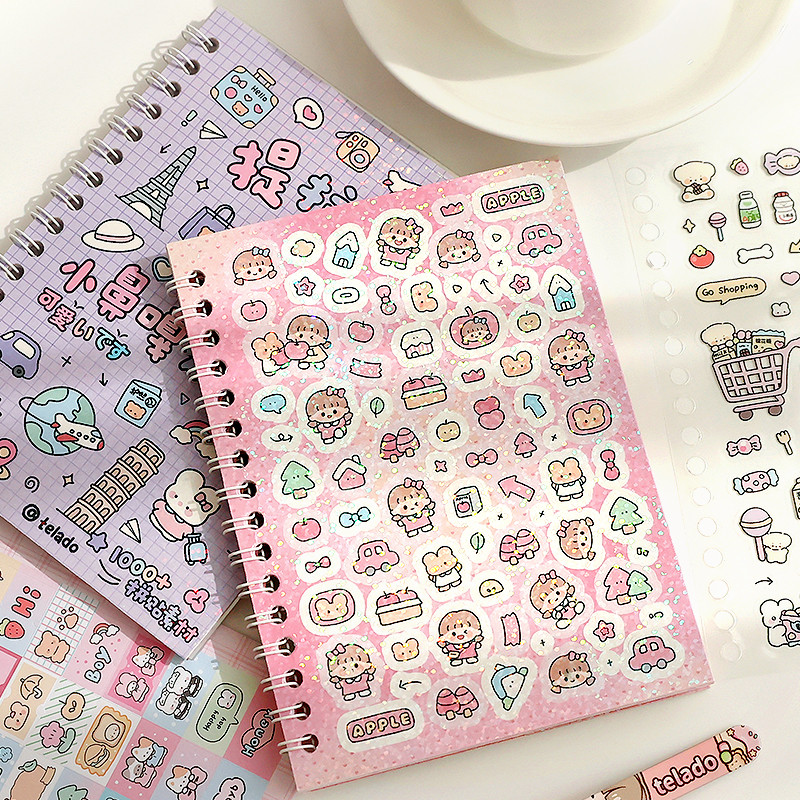 Mr Paper, Little Noga Sticker Book Series sticker book scrapbooking stickers Student Stationery Supp