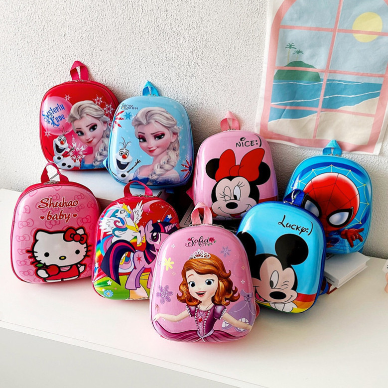 T6038 Tas Telur Motif Karakter Tas Sekolah Lucu Anak Tas Ransel Anak  Tas Anak Bentuk Cangkang Telur
