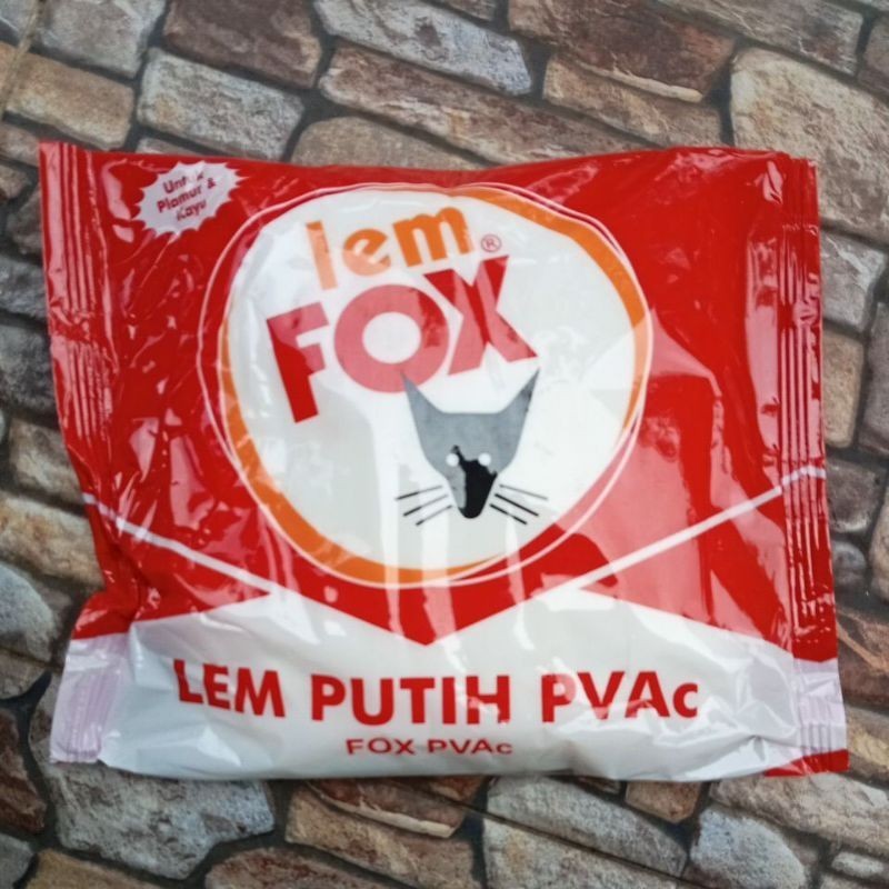 lem kayu bisa untuk kerajinan tangan stik es krim craft prakarya miniatur rumah adat plamur fox 400g