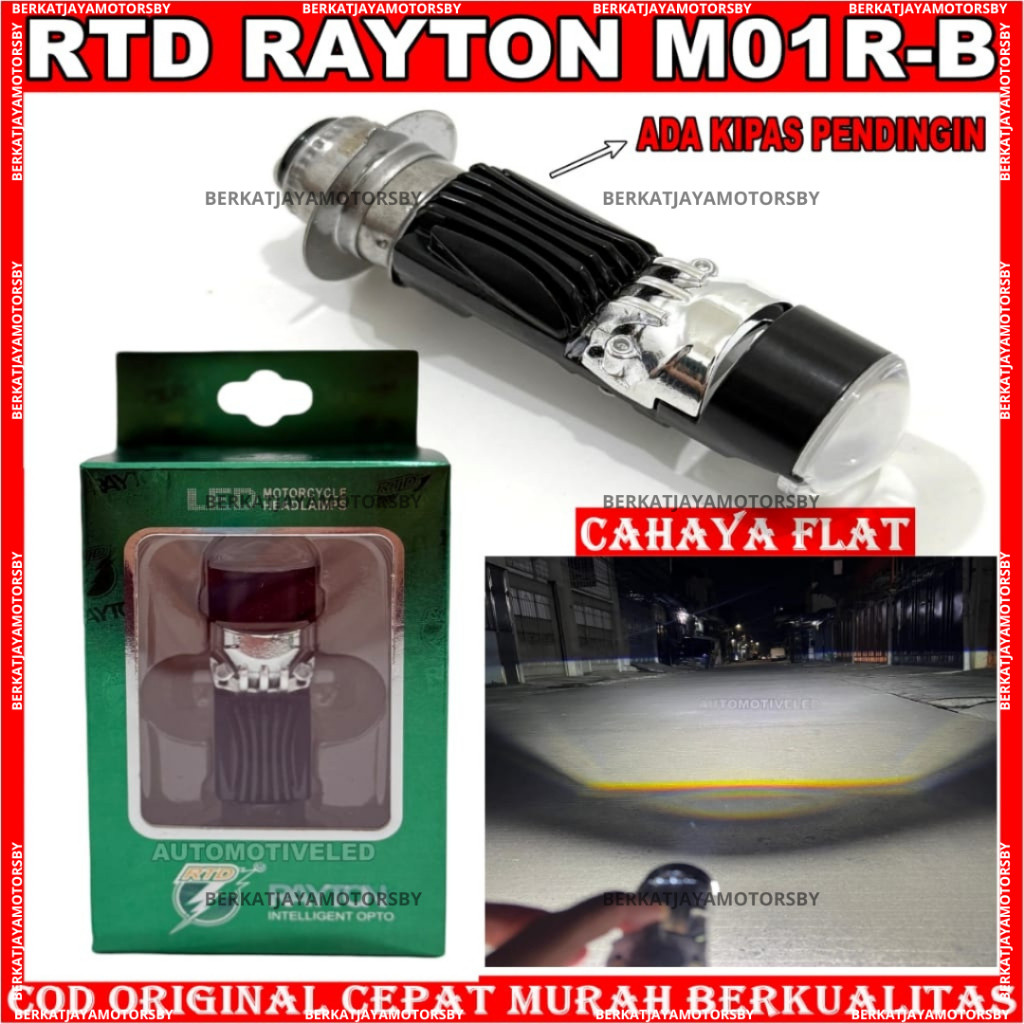 RAYTON RTD LAMPU UTAMA H6 LED MOTOR M01RA DAN M01RB DAN M01RS DAN  M01RA CAHAYA BILED LAMPU MOTOR UN