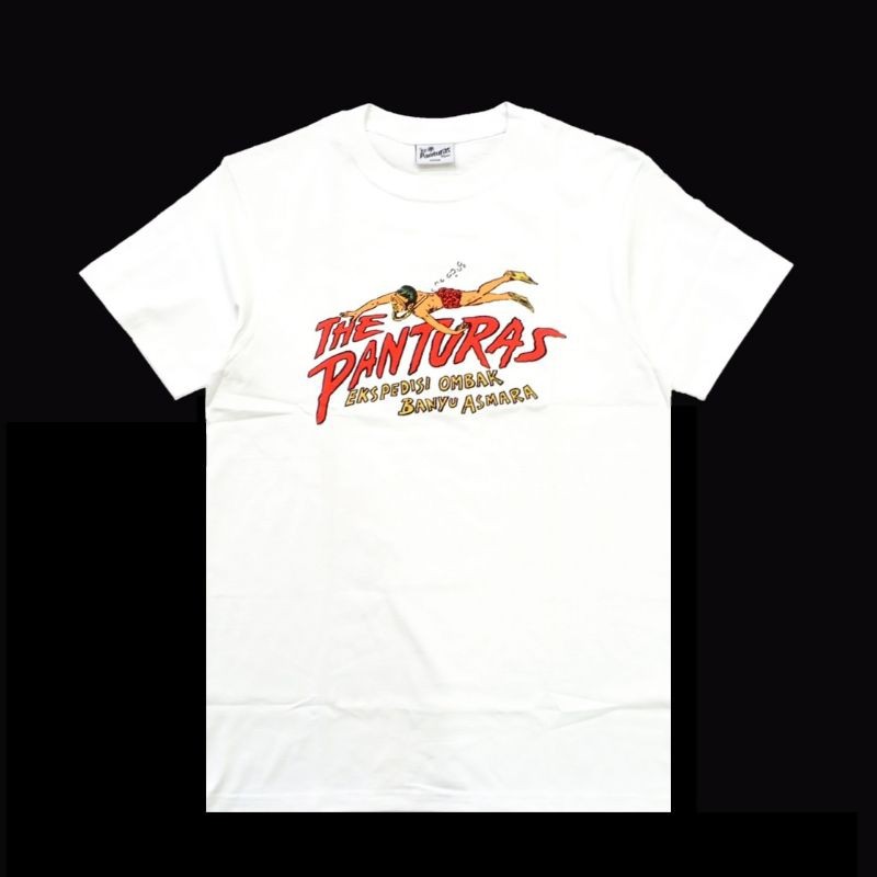 (COD) Tshirt THE PANTURAS - TOUR OMBAK BANYU ASMARA White