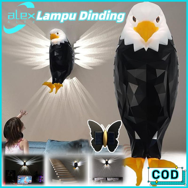 Lampu Malam Kecil Kreatif Burung Elang Lampu Model Burung Elang 3D Dekoratif Rumah Yang Kreatif