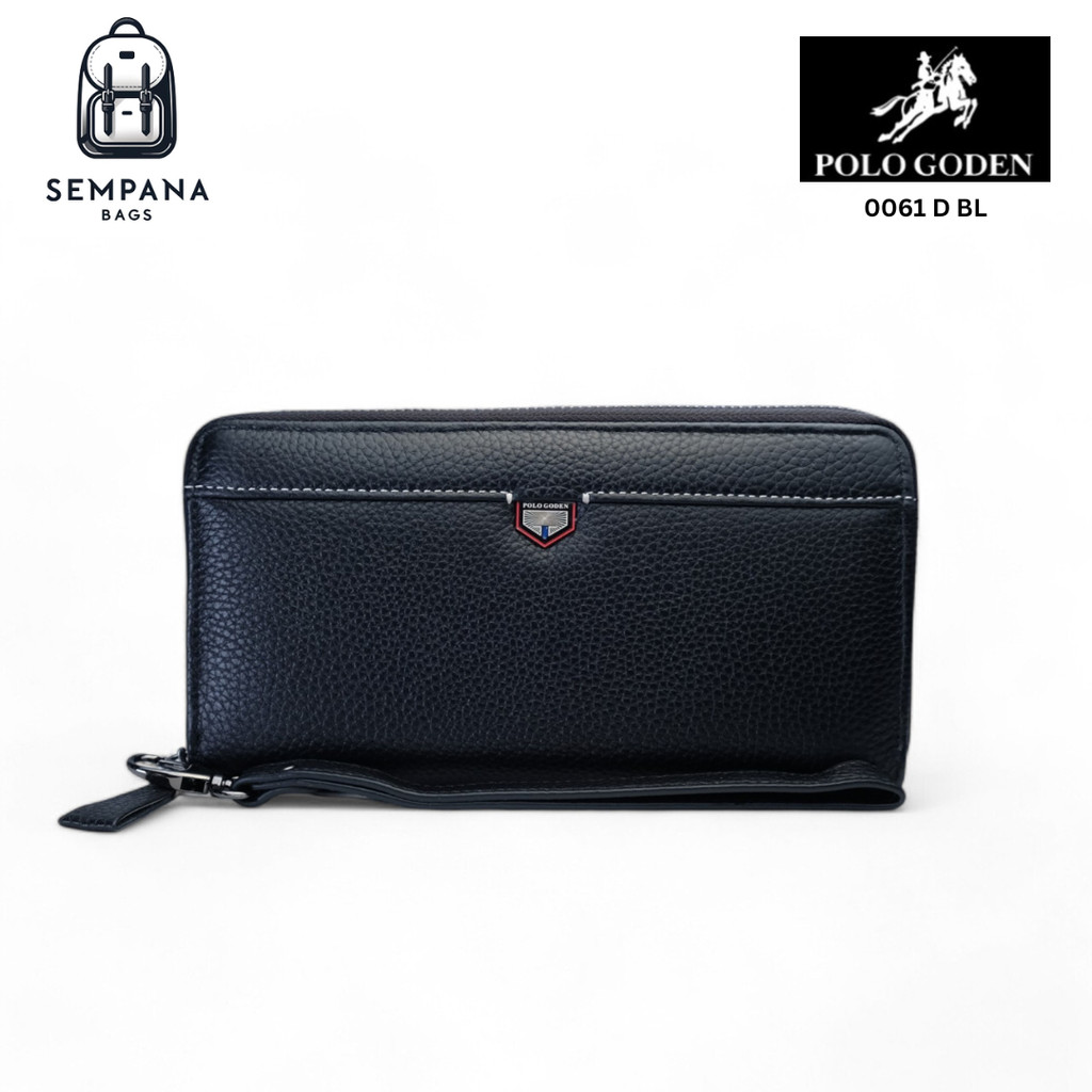 POLO GODEN 0061 D BL Dompet Panjang Kulit Premium