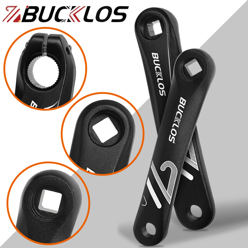 BUCKLOS Bike Crank Arm Square/amond/Spline Hole Cranks Aluminum Alloy E-Bike Crank 152mm 170mm 175mm