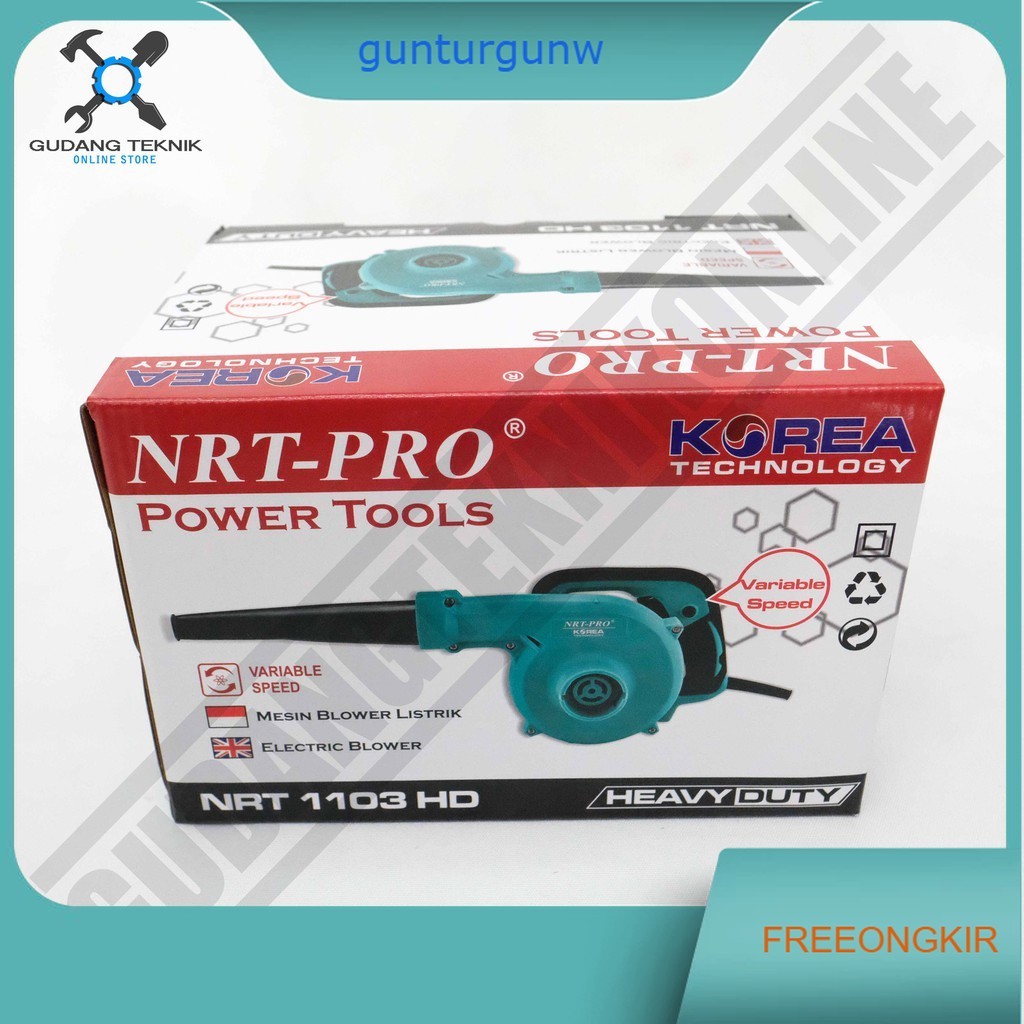 MESIN HAND BLOWER NRT PRO 1103HD / Alat Blower Tangan Variable Speed NRT PRO 1103 HD - Mesin Blower 