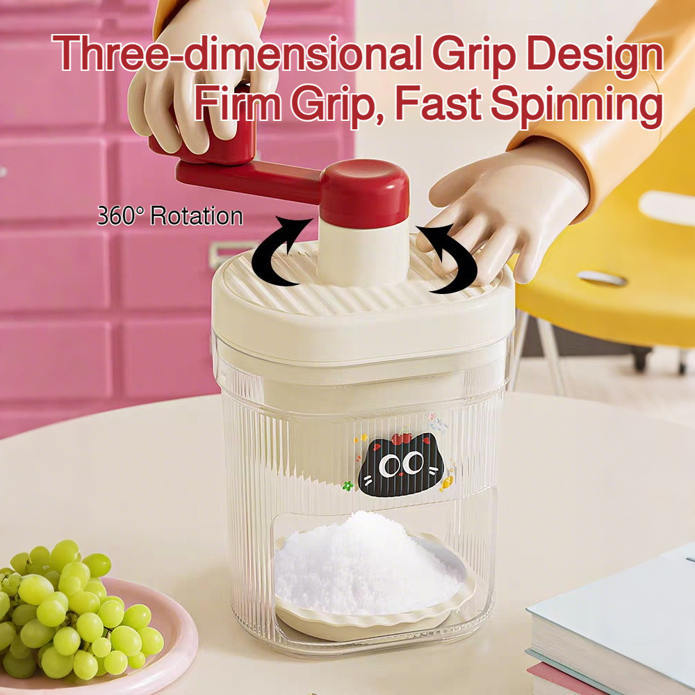 Portabel/Mudah Digunakan YH-Alat Serut Es Manual/Ice Shaver Manual/Es Serut Halus/Praktis untuk Ruma