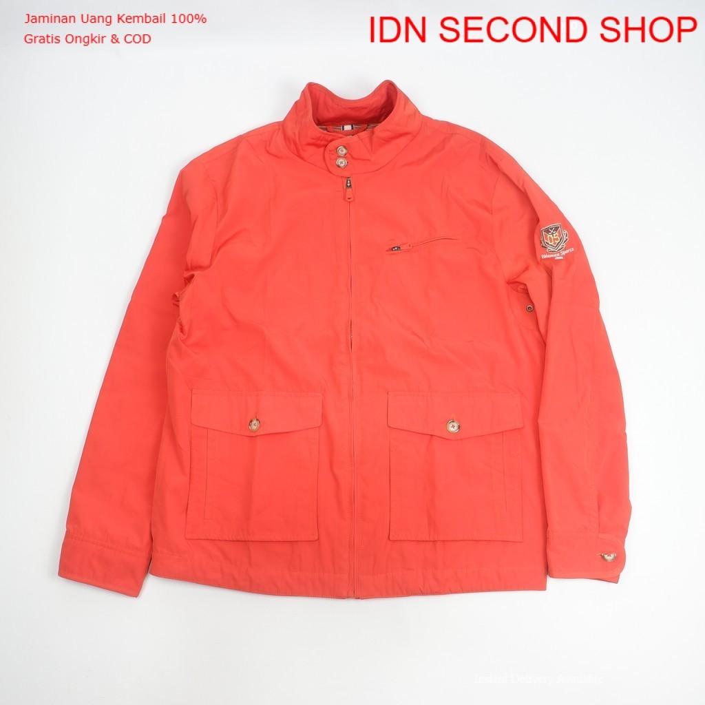 Elegance Sports Full Zip Utility Jacket Stand Collar Casual Outdoor Everyday Wear - Preloved