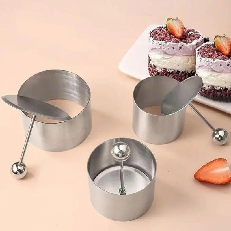 Stainless Steel Round Onigiri Mold Sushi Maker Tiramisu Ring Tuna Taro Paste Sandwi Food Ring Bento 