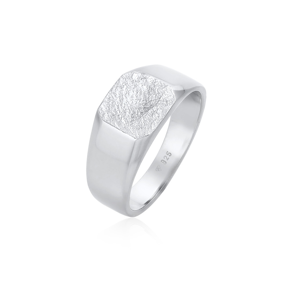 Kuzzoi Cincin Pria Perak 925 Signet Original Premium Timeless Classic Berkelas