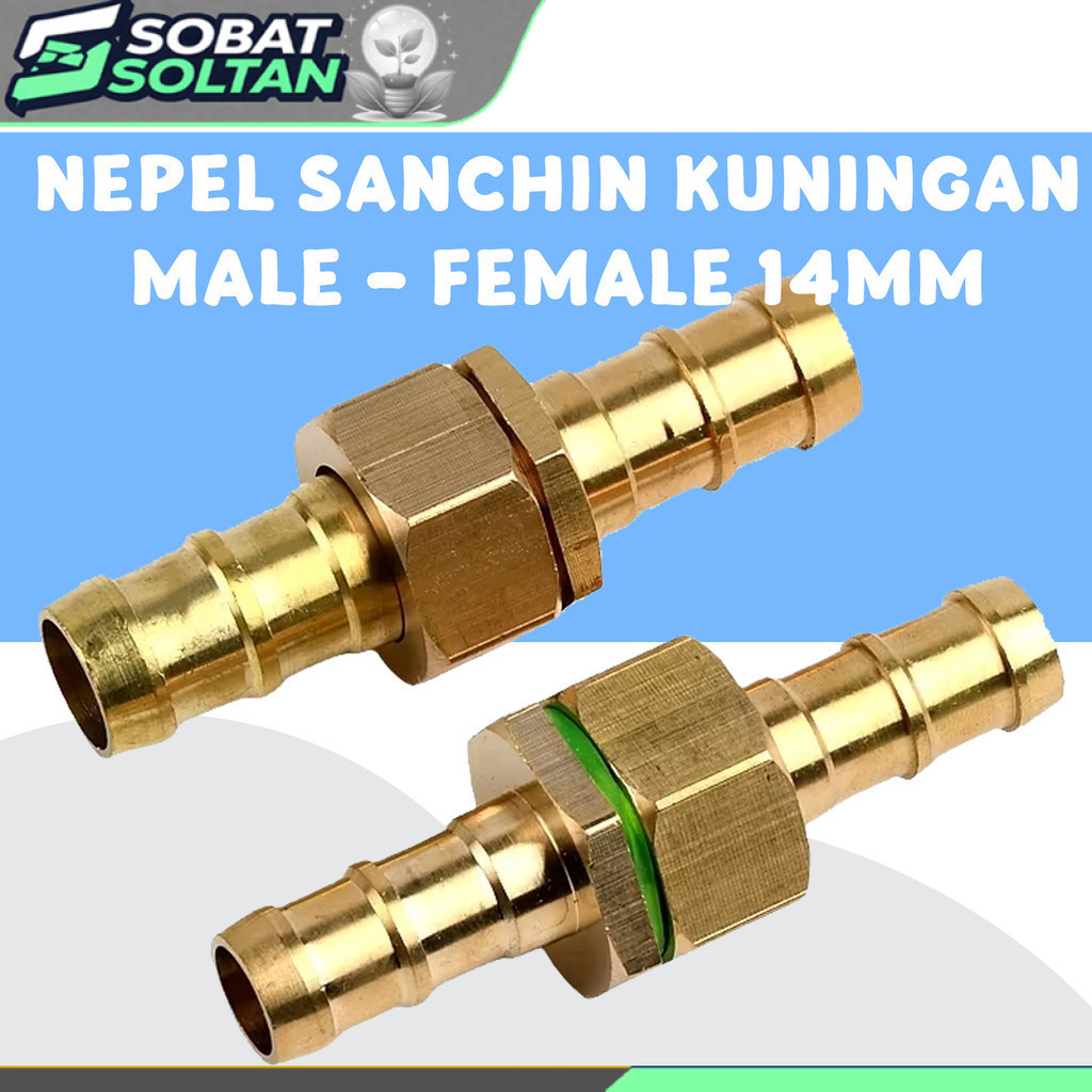Nepel Sanchin Male Female Kuningan drat 14mm