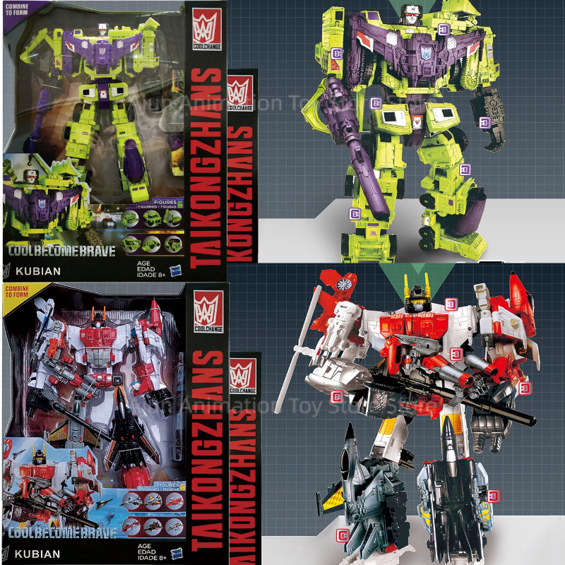 [] Transformation Toys Original Genuine Product HZX Superion Devastator 6IN1 Action Figure Toys With