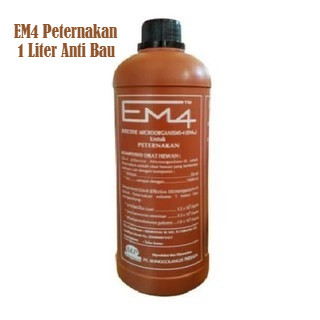 EM4 Peternakan Asli 1 Liter Probiotik Ternak Ayam Sapi Kambing Fermentasi Pakan Anti Bau Kandang