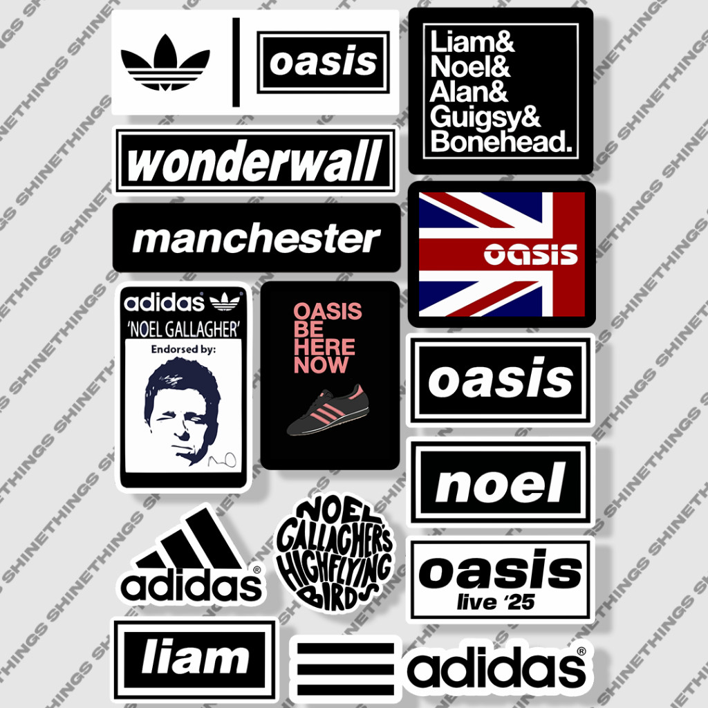 Sticker ADIDAS X OASIS || Stiker Aesthetic Band Adidas Oasis