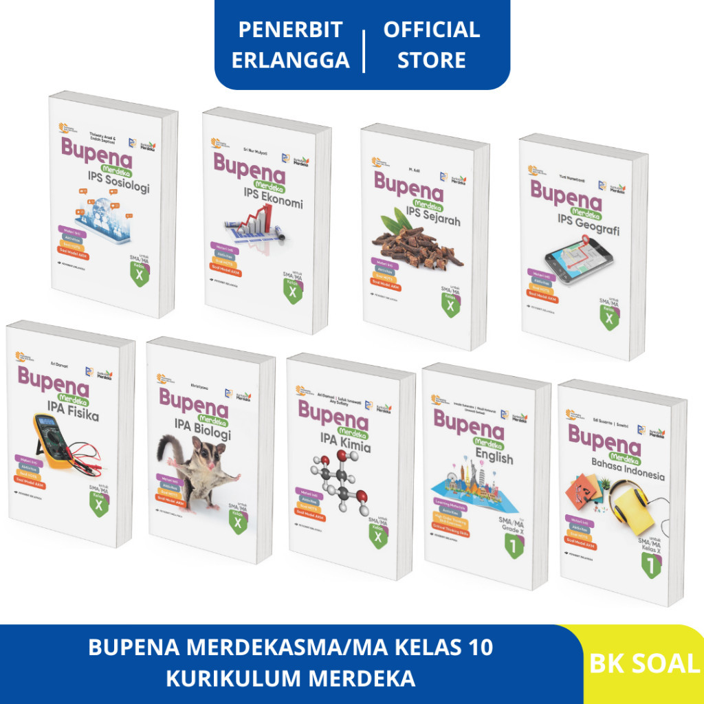 Bupena Merdeka Sma/ma Kelas 10 - Kurikulum Merdeka - Erlangga