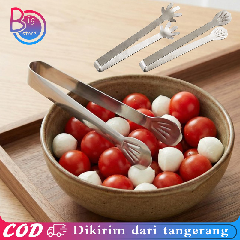 Ice Tongs Mini Stainless Steel | Capitan Es Batu Kecil | Jepitan Es Batu Aesthetic