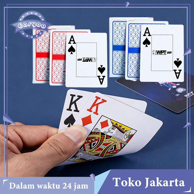 Kartu Remi WPT Poker Plastik PVC Premium Playing Card 100% Waterproof
