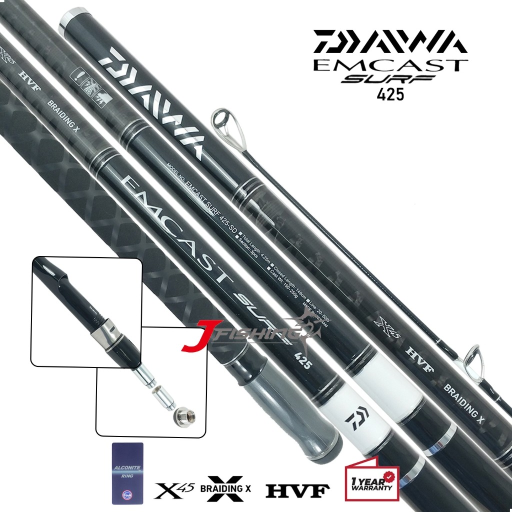 Joran Sambung 3 DAIWA EMCAST SURF | 425 450 | Surfcasting Pasiran | Resmi . JF