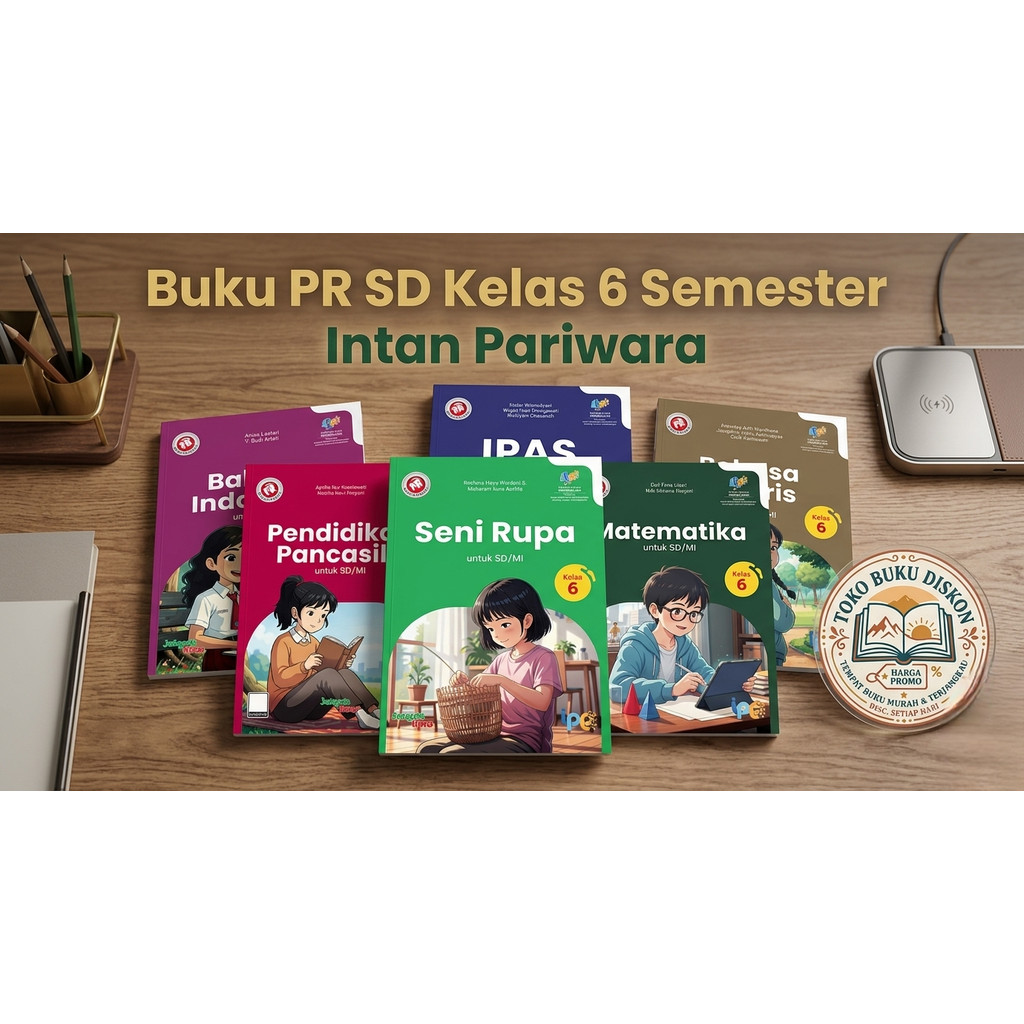 Buku lks pr sd kelas 6 semester 1&2 intan pariwara tahun 2026