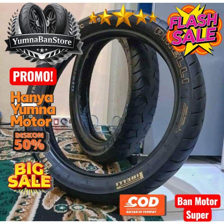 Pilihan SATU SET BAN PIRELLI DIABLO NOT BRIDGESTONE BATTLAX 80/90 DAN 90/90 RING 14 TUBLES VARIO BEA