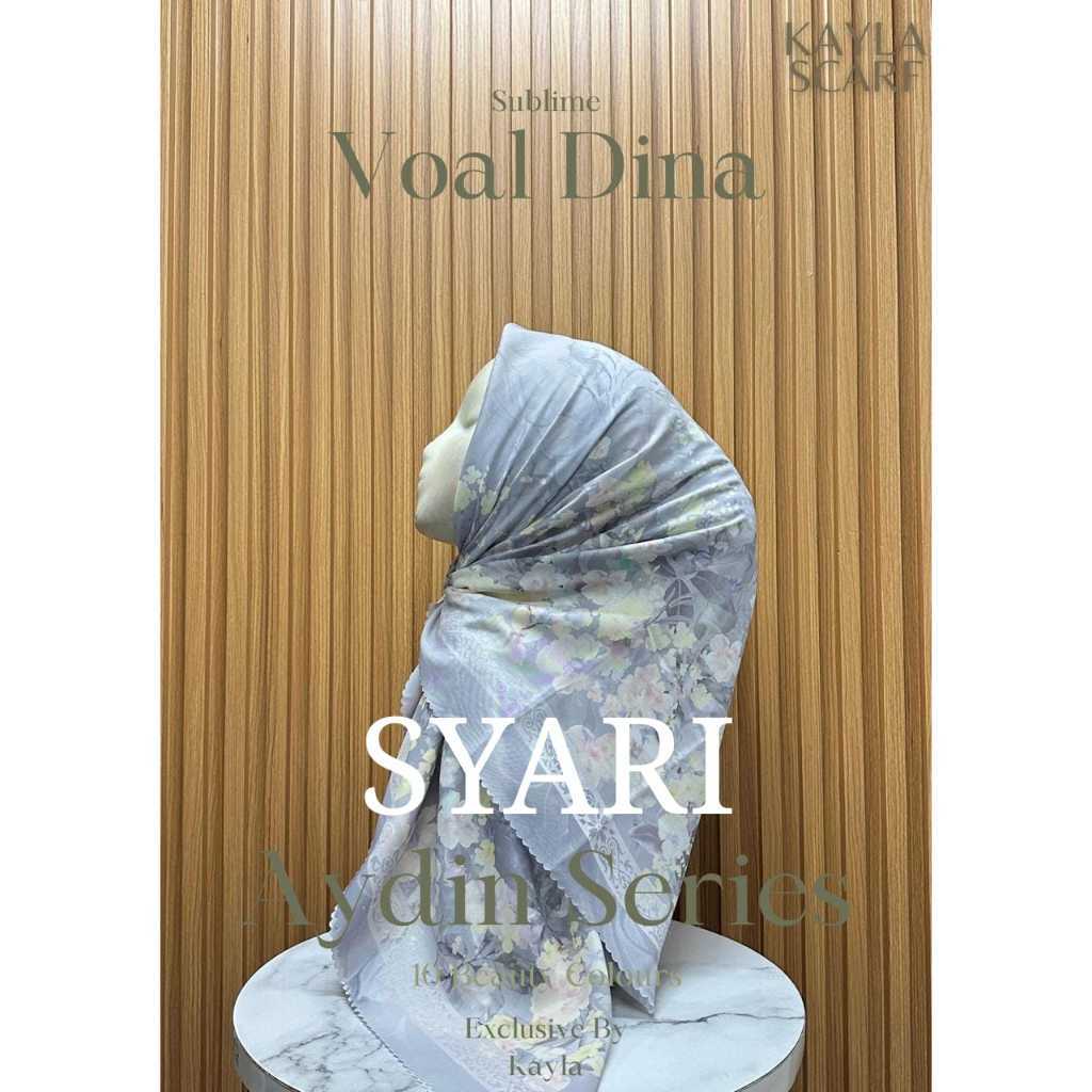 Voal Motif Syari 130 x 130 / Hijab Segi Empat Motif Jumbo 130 x 130 AYD