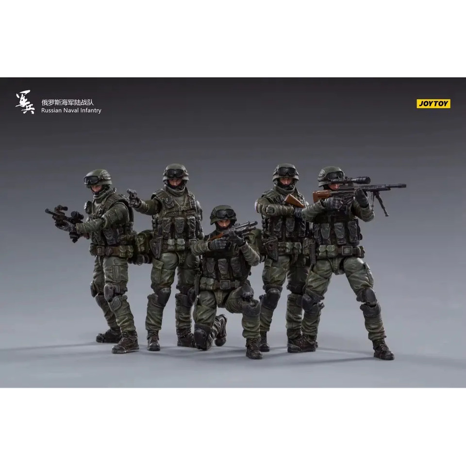 in Stock JOYTOY 1/18 Russian Naval Infantry Action Figures Anime Game Model Gift