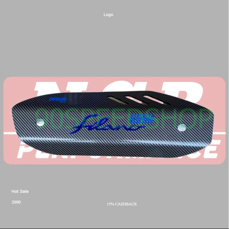 COVER TUTUP TAMENG KNALPOT GRAND FILANO CARBON NSB COVER KNALPOT VARIASI CARBON GRAND FILANO
