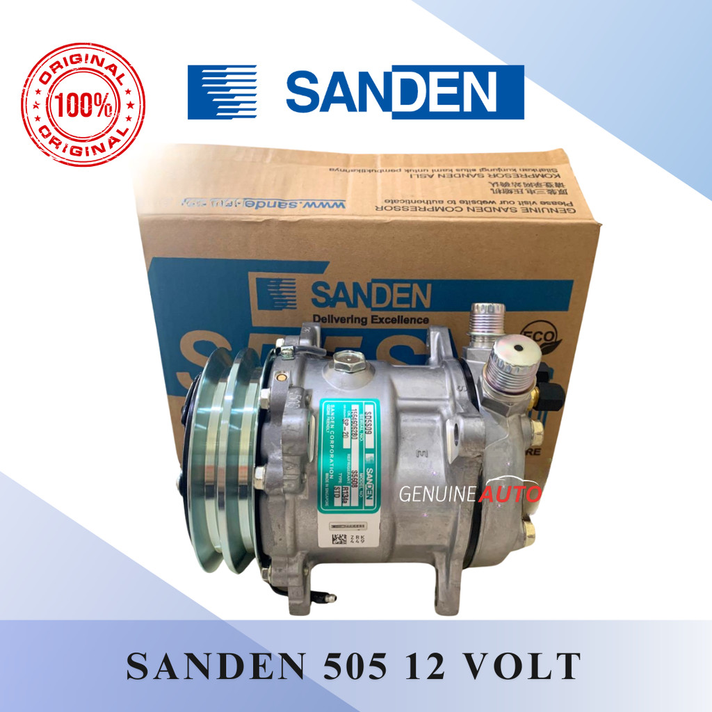 KOMPRESOR 505 12V SANDEN COMPRESSOR 505 SANDEN ASLI