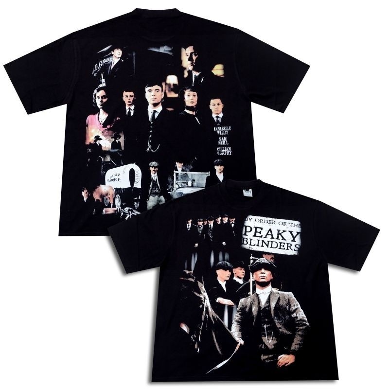 T-Shirt Oversized PEAKY BLINDERS - Oversized Black Solid Edision