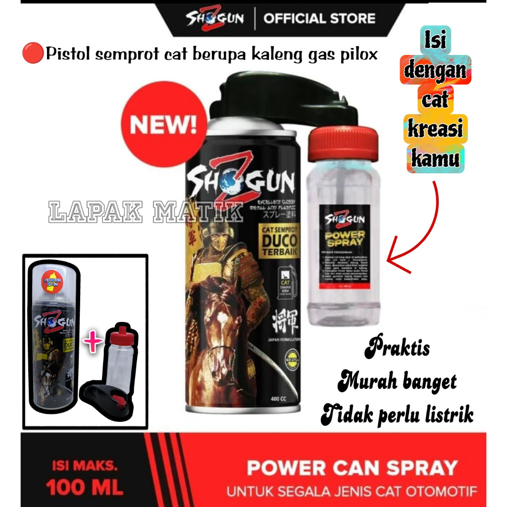 SHOGUN Z Power Spray Power Can Spray Kompresor pilok spray aerosol gun