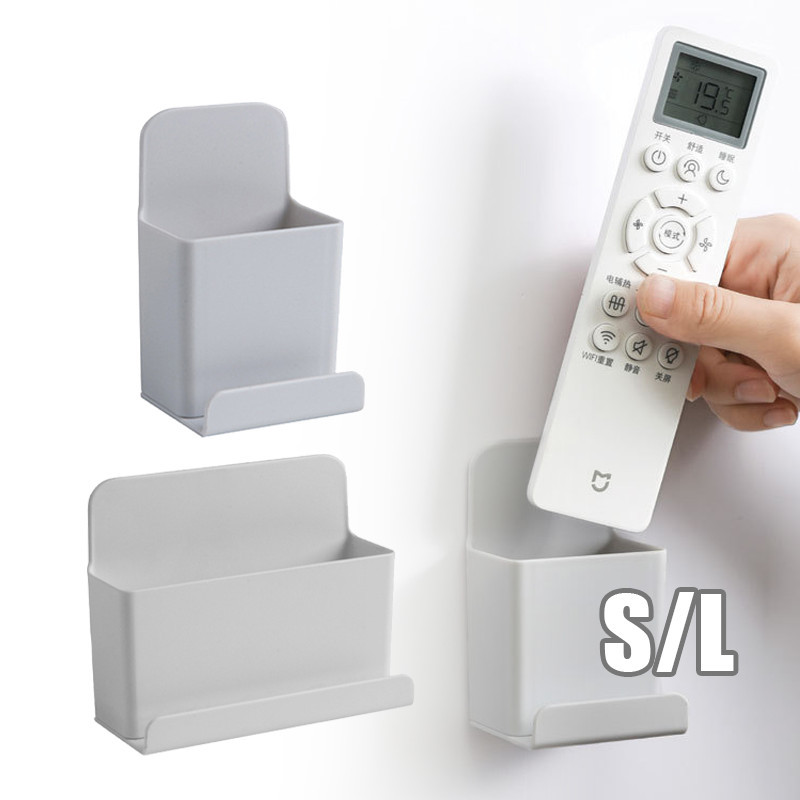 Tempat Penyimpanan Remote Multifungsi Tempel Dinding - Kotak Organizer HP TV AC Kipas Angin Pakai Do