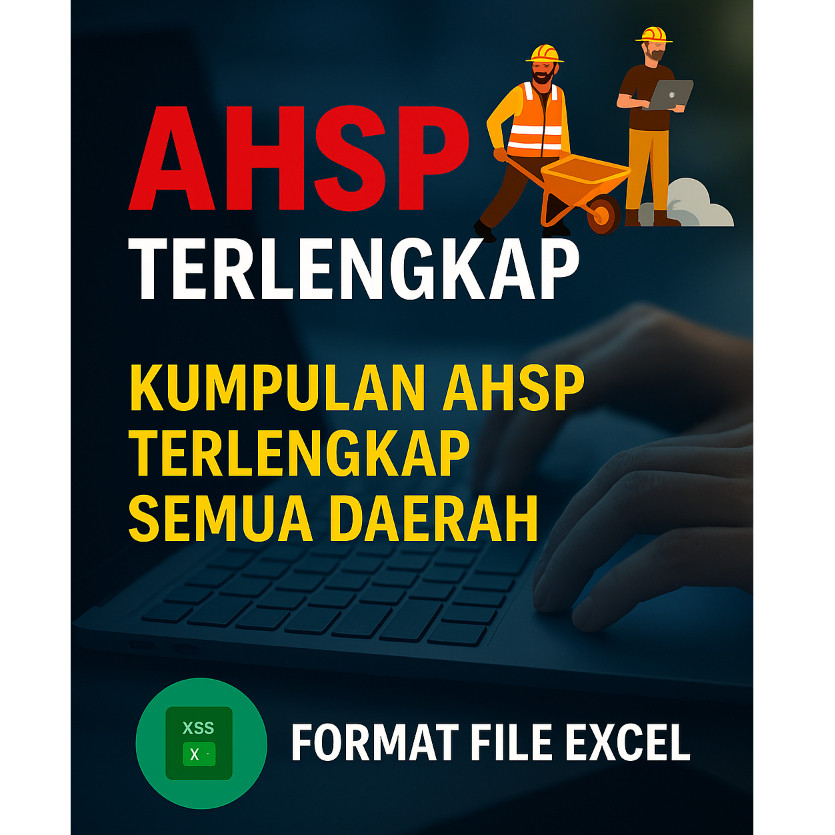 KUMPULAN AHSP TERLENGKAP SEMUA DAERAH FORMAT EXCEL  (AHSP) Analisis Harga Satuan Pekerjaan