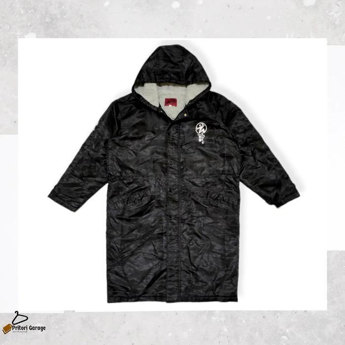 Coat Puffer Sherpa Jacket Tultex US Print Black Color "Vintage"