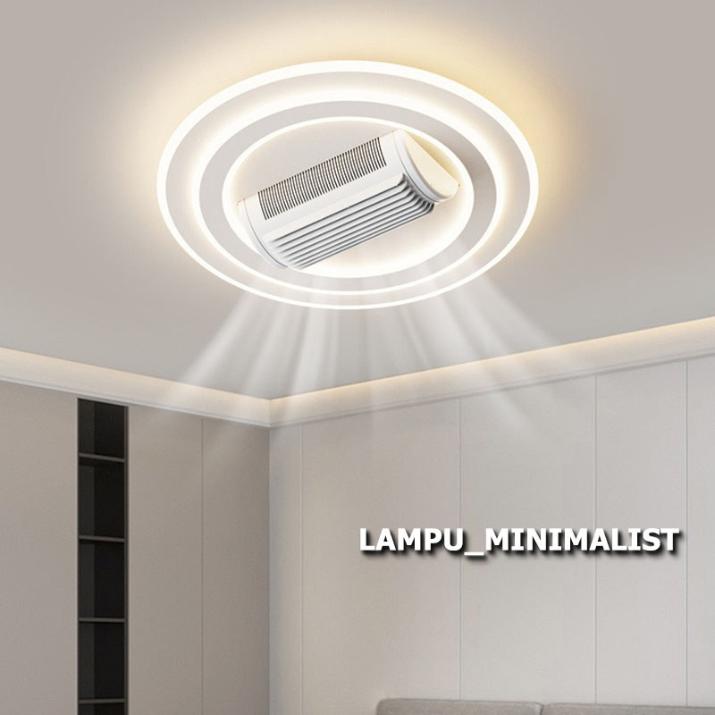 LAMPU_MINIMALIST Kipas Lampu Angin Remote Control Lampu Kipas Angin Gantung Plafon Lampu Kipas Plafo
