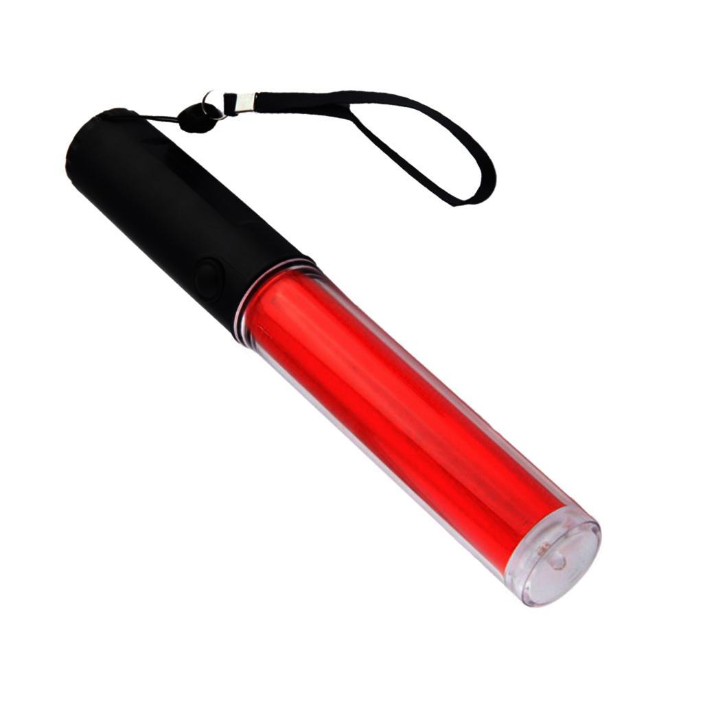 Traffic Light LED Safety Flashlight Traffic Wand Signal Baton Roadway Safety Tool for Night Traffic 