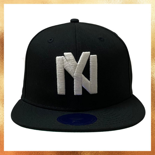 Topi Ebbets Field NY Brooklyn Eagle Logo Black Fitted Hat Original