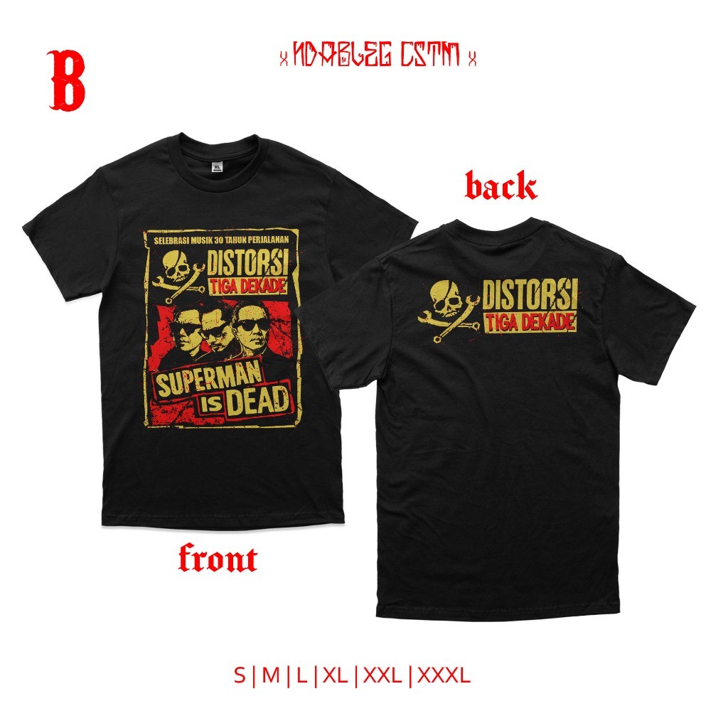 Kaos superman is dead 3 dekade tshirt sid 3 dekade combed