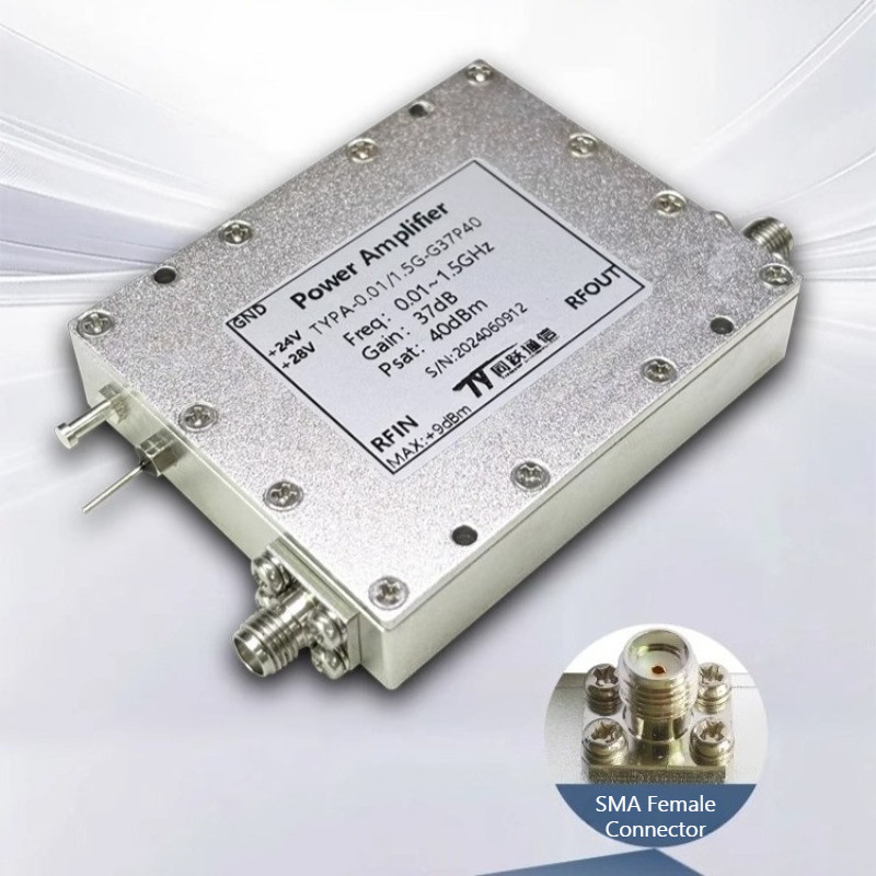 10-1500MHz RF Power Amplifier 10W RF Power Amplifier PA Gain 37dB