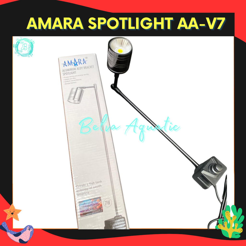 AMARA AA V7 Lampu Aquarium Spotlight Aquascape Lampu Sorot Aquascape Aquarium