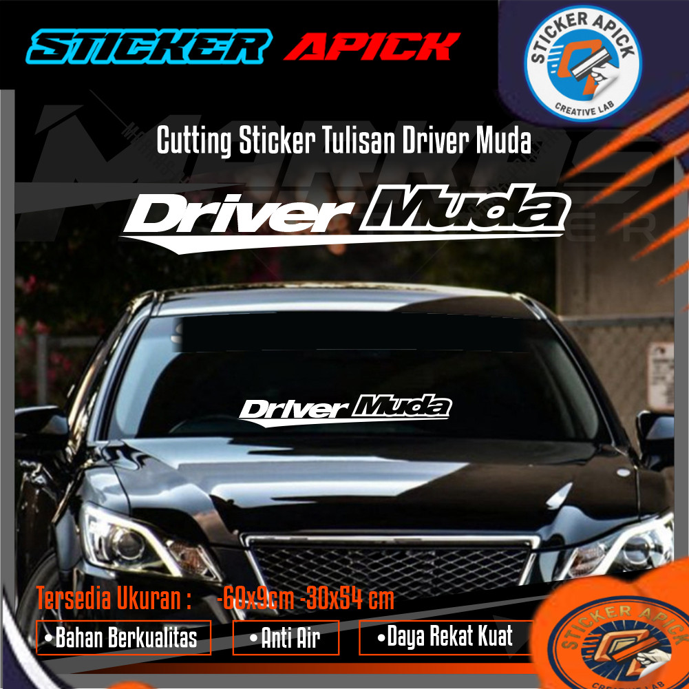 STICKER CUT STICKER STIKER CUTTING DRIVER MUDA MOBIL TRAVEL ELF BUS TRUCK LINTAS MALAM DRIVER MUDA s